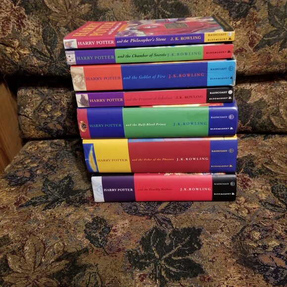 Harry Potter complete series books 1-7, J. K. Rowling, 4 paperback, 3 hardcover - Picture 1 of 13